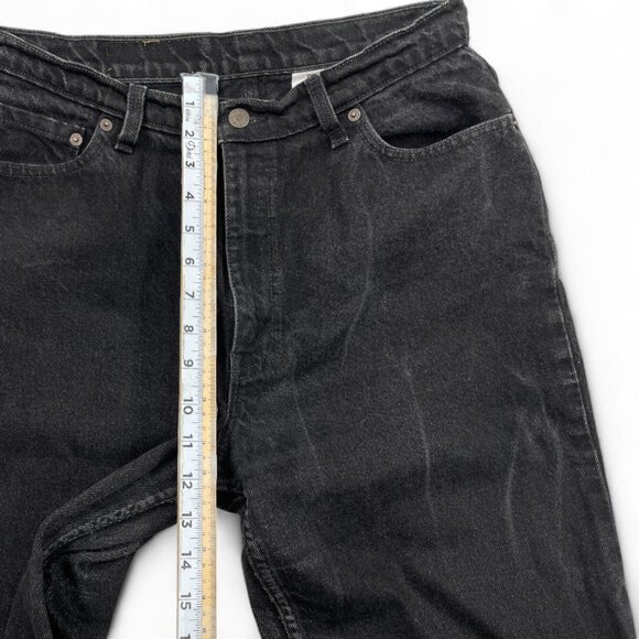 Levi's 512 Vintage Slim Fit Tapered Black Cotton Denim Jeans Men's W 31 x L 32 - Picture 12 of 14